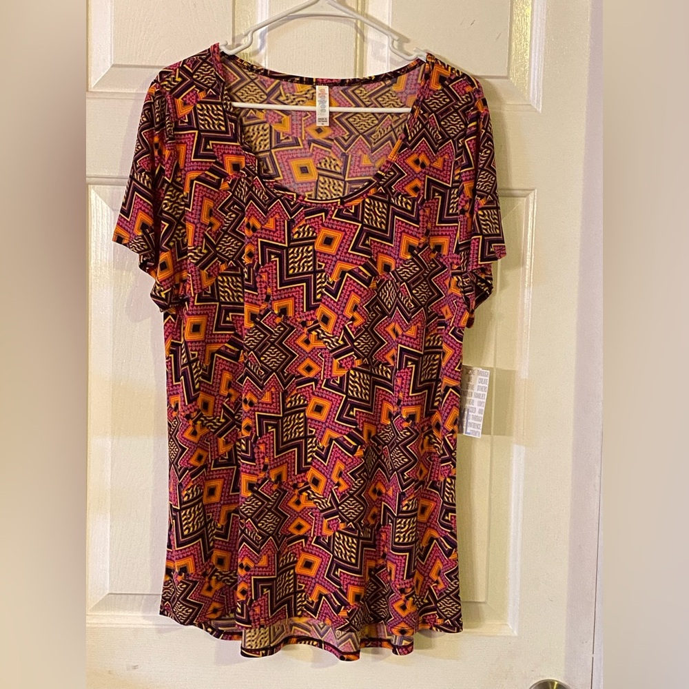LuLaRoe Pink and Orange Perfect T